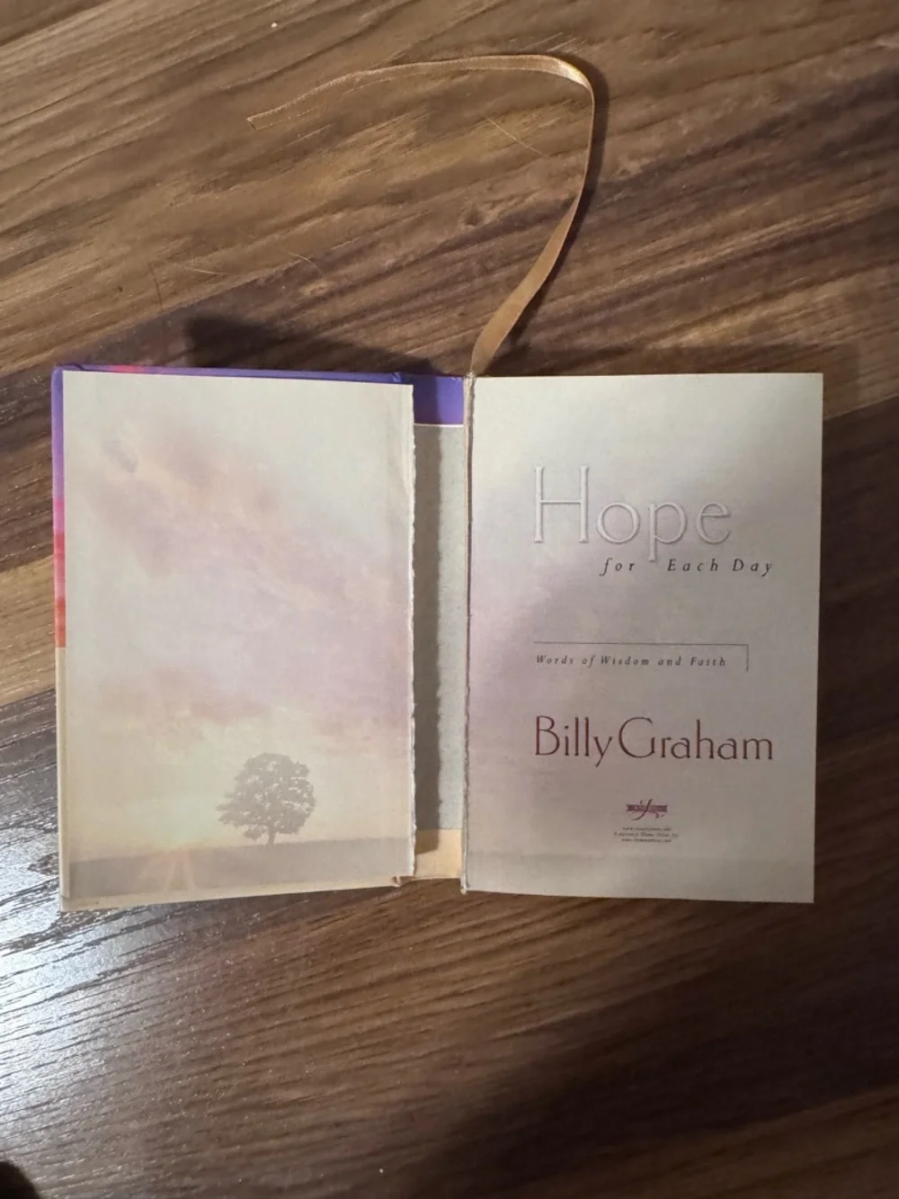 Hope for Each Day by Billy Graham - Sunset Gradient Cover - Picture 2 of 6